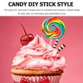 thumbnail image 4 of 400 Pcs  DIY Lollipop Sticks Acrylic Lollipop Stick Acrylic Candy Picks Decorative Cupcake Toppers, 4 of 6