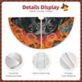 thumbnail image 3 of Rateoe Sunflower Black Dog Pattern Christmas Tree Skirt with Ties , Christmas Tree Decorations, Farmhouse Christmas Decor Xmas Holiday Decorations-48", 3 of 6