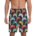 thumbnail image 3 of Lsque Retro Video Game Mens Sleep Pajama Shorts,Short Pajama Pants, Cotton Ultra-Soft Knit-3X-Large, 3 of 9