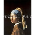 thumbnail image 1 of "Girl With Pearl Earring, Jan Vermeer - CANVAS OR FINE PRINT WALL ART", 1 of 1