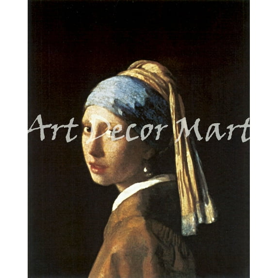 "Girl With Pearl Earring, Jan Vermeer - CANVAS OR FINE PRINT WALL ART"