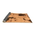 thumbnail image 2 of Ahgly Company Indoor Square Abstract Orange Modern Area Rugs, 5' Square, 2 of 4