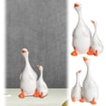 thumbnail image 7 of Goose Nursery Decor, Aesthetic Home Decor Farmhouse Living Room Decor Cute Room Decor Aesthetic Resin Statue for Entryway Table Shelf Display White, 1 Pack, 7 of 7