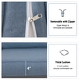 thumbnail image 3 of Aluminum Patio Club Chair, 2 Pcs Outdoor Armchairs with Blue Cushion, Patio Furniture Metal Armchair for Outside, Porch, Backyard, Balcony, 3 of 6