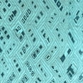 thumbnail image 1 of Ahgly Company Indoor Square Abstract Light Blue Modern Area Rugs, 7' Square, 1 of 4