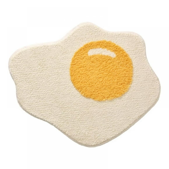Greyghost Soft Cute Egg Shape Bathroom Rug, Welcome Doormat, Kitchen Bedroom Floor Decor Mats, Children's Room Bath Rug, Non Slip