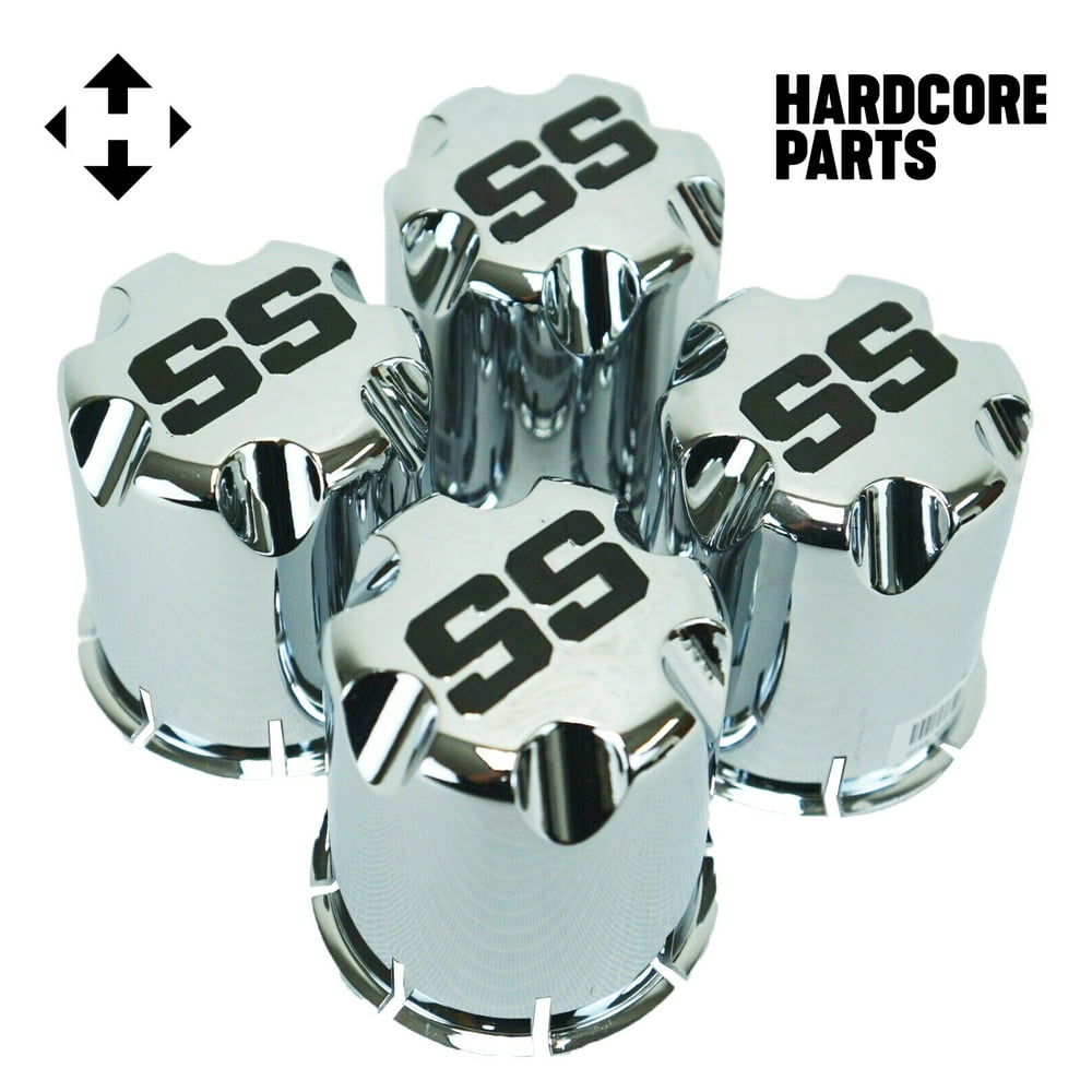 Alloy SS Golf Cart Wheel Center Cover Cap, Chrome