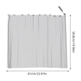 thumbnail image 6 of OUNONA 2Pcs Decorative Plated Silver Metal Fireplace Screen Mesh Curtain for Home Fireplace Protection, 6 of 6