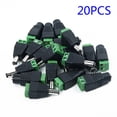 thumbnail image 1 of 20 Pcs Connecteurs de Bornes d'Alimentation DC Mâle Femelle CCTV 12V 5.5*2.1mm, 1 of 8