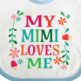 thumbnail image 4 of Inktastic My Mimi Loves Me Girls Girls Baby Bib, 4 of 4