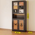 thumbnail image 4 of Curio China gabinetes para sala de estar Librero decoración gabinetes de exhibición de almacenamiento organizador zapato gabinete de lujo muebles de salón, 4 of 4