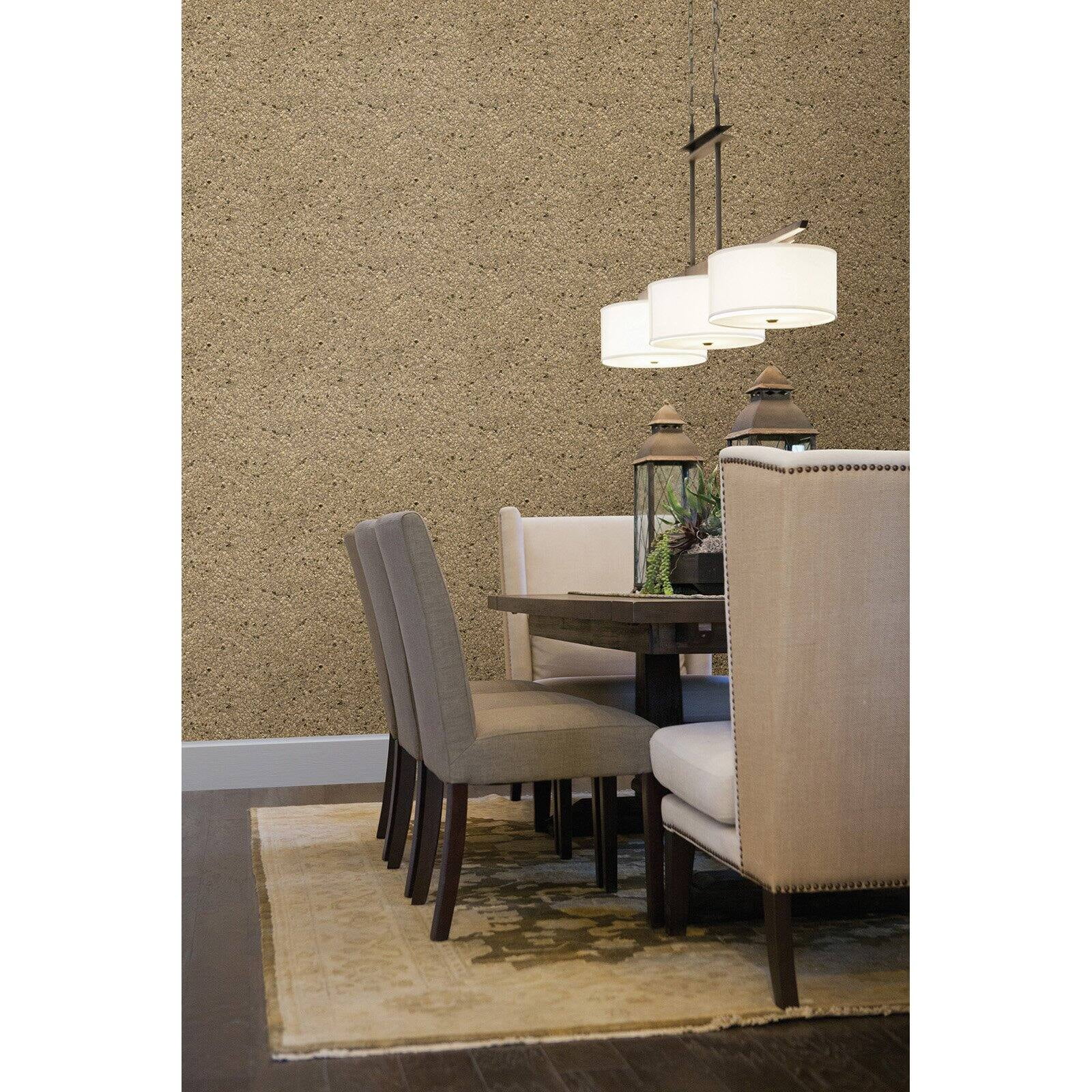 Kenneth James Petra Grey Mica Chip Wallpaper, 36-in by 24-ft, 72 sq. ft