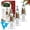 3PCS, variant on Nutcracker Soap Dispenser Clear, Christmas Soap Bottle with Funnel Berries