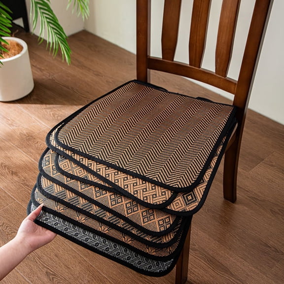 KGJQ Rattan Seat Cushion, Non-slip Chair Cushion, Cooling Seat Pad, Comfortable Rattan Chair Pad for Home Office Dinning Chair