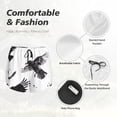 thumbnail image 4 of Balery Monochrome Flying Ravens Pantalones cortos deportivos para mujer con forro y dos bolsillos, elásticos, para entrenamiento, gimnasio, yoga-XX-Large, 4 of 7