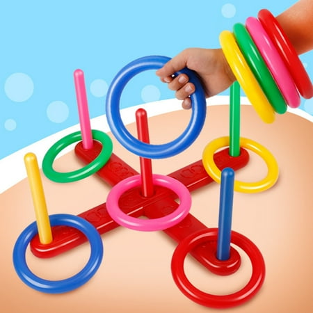 Ring Toss Toy Detachable Portable Funny Ring Toss Game Set for Home ...