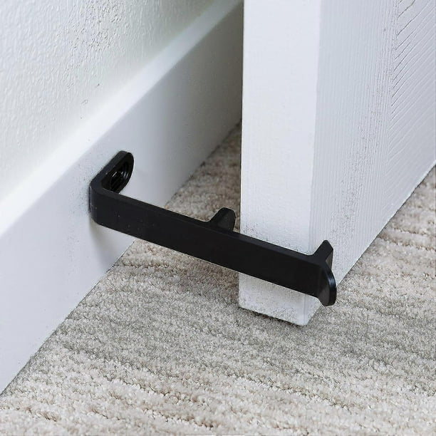 2pcs Door Stop Or Prop, Abs Anti-collision Anti-pinch Floor Mount Door Stopper, Door Stops Wall Prop Hold Open