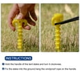 thumbnail image 4 of Uxcell 20cm/8 Inch Spiral Plastic Camping Tent Stakes Pegs Yellow 4 Pack, 4 of 4