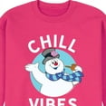 thumbnail image 2 of Frosty The Snowman - Christmas - Chill Vibes - Men's Crew Neck Fleece Pullover, 2 of 4