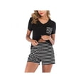 thumbnail image 5 of Zupora Women's Shorts Pajama Set Short Sleeve Sleepwear Nightwear, 5 of 6