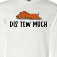 thumbnail image 4 of Inktastic Napping Dis Tew Much Daschund Weiner Dog Brown Long Sleeve T-Shirt, 4 of 5