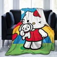 thumbnail image 6 of Hello Kitty Blanket, Super Soft Throw Blanket, Cozy Flannel Blankets For Boys Girls, Warm Blankets For Couch Sofa Bed, 50"X40", 6 of 9
