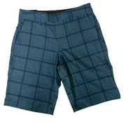 O'Neill Men's Hybrid Stretch Walk Shorts, Blue Plaid, 34 - NEW