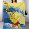 thumbnail image 4 of Manta de Los Simpsons, manta de tela de superficie vertical súper suave de varios tamaños, acogedora y cálida, adecuada para cama, sofá, campamento, viajes, para todas las estaciones, liviana y, 4 of 8