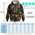 thumbnail image 5 of Rebaike Men's Camo Leaf Hoodie Realistic 3D Oak Leaves Camouflage Pullover Sweatshirt, 5 of 8