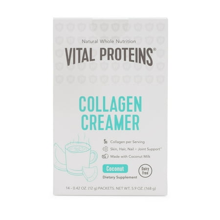 Vital Proteins, Collagen Creamer, Coconut Stick Pack Box, 14 Ct, 5.9 Oz