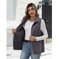 thumbnail image 4 of Zeagoo Womens Outerwear Vests With Pockets Zipper Sleeveless Fleece Jackets Casual Fall Trendy, 4 of 6