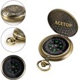 thumbnail image 3 of Boussole Rétro Portable Boussole Militaire Fluorescente Équipement de Survie Boussole Outils de Navigation Extérieure pour Randonnée, Camping, Équitation, Chasse, Bateau, Garçon Scout, 3 of 7