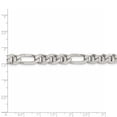 thumbnail image 4 of 925 Sterling Silver 7.75mm Solid Plain Figaro Anchor Chain w/ Lobster Clasp - 30", 4 of 5
