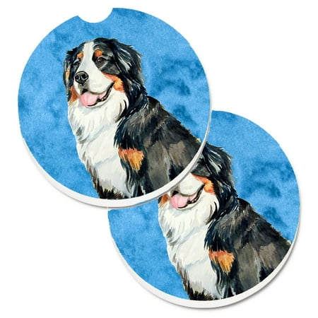 

Carolines Treasures LH9379BUCARC Blue Bernese Mountain Dog Set of 2 Cup Holder Car Coasters Large multicolor
