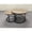 Brown, variant on Nesting Coffee Table Pair, 27.6inch Round With Wood Marble Design Top And Metal Frame, For Living Room Bedroom Balcony Yard, White 2pcs , Marble Side Tables