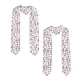 thumbnail image 2 of Haiem Pink Butterflies (2) Pattern Graduation Stole 2024 | Premium Satin Sash for Graduation Ceremony, 2 of 7