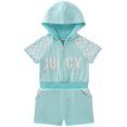 thumbnail image 1 of Juicy Couture Little Girls Hooded Romper (3T, Pink), 1 of 1