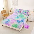 thumbnail image 2 of Erosebridal Watercolor Tie Dye Queen Sheet Sets,Colorful Spiral Bed Set For Girls Teens 4 Pieces, 2 of 6