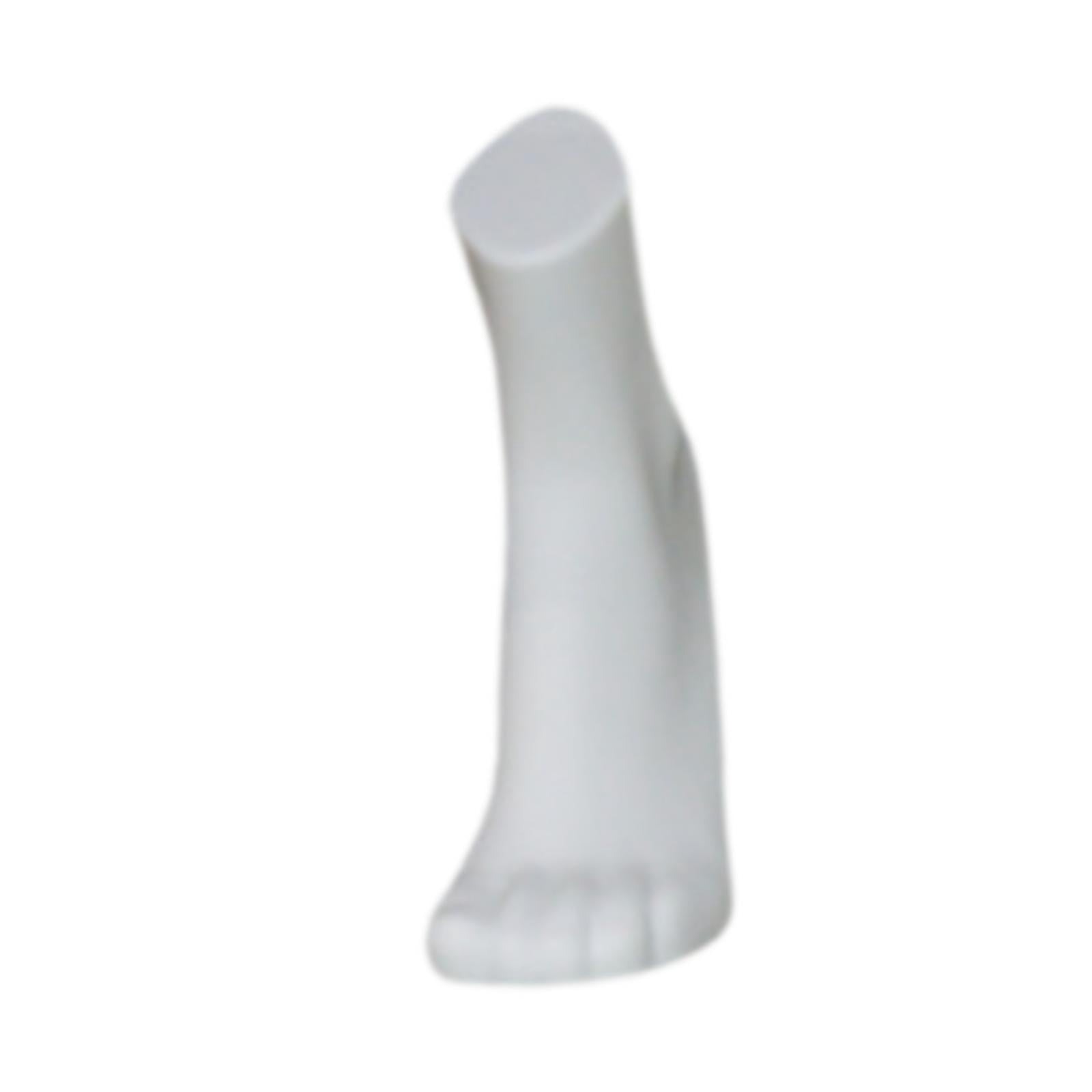 Zxpjkyu Male Mannequin Foot Model with Magnetic Base Photo Prop Sock Display Model for Short White