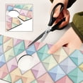 thumbnail image 6 of Yayeee Faucet Mat for Kitchen Sink 30" Diatomite Long Splash Guard Pad, Colorful Geometric, 2 Pack, 6 of 7