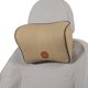 thumbnail image 1 of Almohada para reposacabezas de automóvil Unique Bargains, soporte para cuello ergonómico y cómodo, cuero Nappa y espuma de memoria, ancho ajustable, beige, 1 Pcs para conducción y viajes, 1 of 7