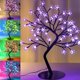 thumbnail image 1 of Lámpara Ypdtacosu con forma de árbol de cerezo, 48 LED, 16 colores cambiantes, 1 of 6