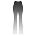 thumbnail image 4 of GigrtiJin Womens Gym Yoga Pants Gradient Color High Waisted Straight Leg Flare Pants Trendy Tight Sport Long Pants, 4 of 4