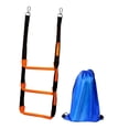thumbnail image 3 of S SERENABLE Marine Rope Ladder Practical Swim Ladder for Inflatable Boat Dinghy Sailboat 3 Steps 30x114cm, 3 of 9