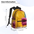 thumbnail image 2 of Easygdp Bright Pink Chair Casual Laptop Backpack, Backpack for School, Travel, Business, 2 of 6