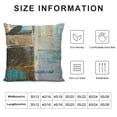 thumbnail image 6 of Awypu Set of 2 Decorative Pillow Case Throw Pillows Covers Couch Indoor Bed, Blue Brown Abstract Art Painting Home Sofa Cushion Cover Pillowcase Gift Bed Car Living Home White, 6 of 6