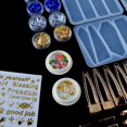 thumbnail image 4 of Coofit Hair Clip Mold Set DIY Barrette Mold with Clip Sticker Foil Flake & Flower Chip, 4 of 10