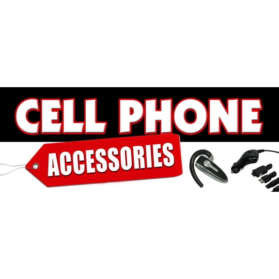 24" CELL PHONES ACCESSORIES DECAL sticker mobile wireless chargers cases