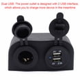 thumbnail image 4 of Speravity Enchufe de de coche portátil desmontable Universal Dual USB 12-24V elegante impermeable a prueba de humedad RV barcos toma de Bombillas para automóviles, 4 of 6