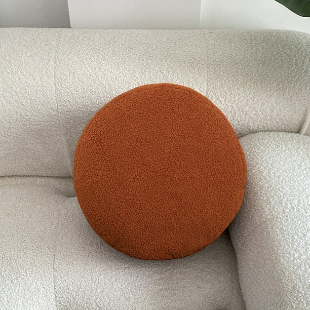 TopLLC Round Ball Throw Pillow 18 inch Solid Color Coral Velvet Plush Throw Pillow with Zipper Soft Skin Friendly Cotton Filled Cushion Thicken Seat Cushion Home Decor for Couch Bed Walmart